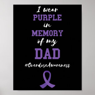 Poster Memória Do Meu Pai Laço Roxo Conscientização Do Ov