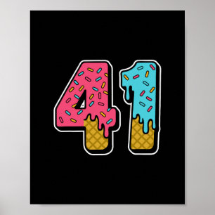 Poster Memória Drip De 41 Sorvetes 41 Gen Alpha Sl