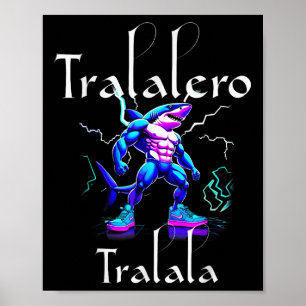 Poster Memória Engraçado - Tralalalero Tralala Brainrot V