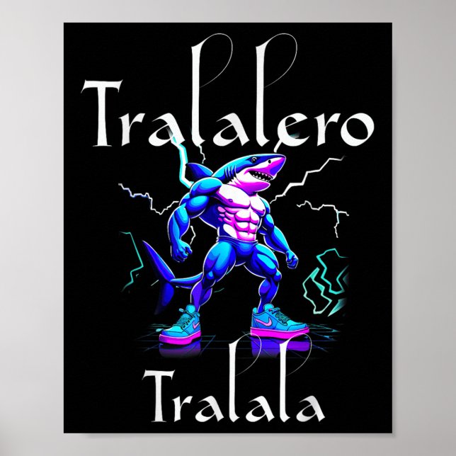 Poster Memória Engraçado - Tralalalero Tralala Brainrot V (Frente)