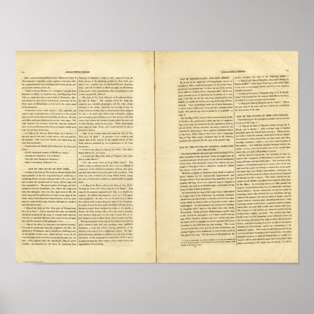 Póster Memória geográfica 2 (Frente)