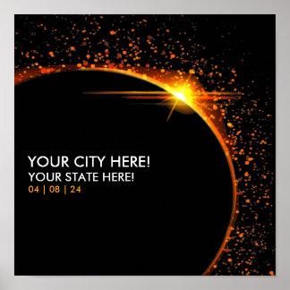 Poster Memória personalizada de Souvenir Eclipse Solar 20