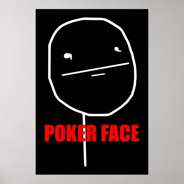 Póster Memória Poker Face (Frente)