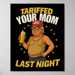 Poster Memória Política Pai Tarifária - Estilo Engraçado