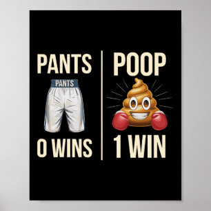 Poster Memória Poop Toilet Humor Poop Engraçado Dizendo C