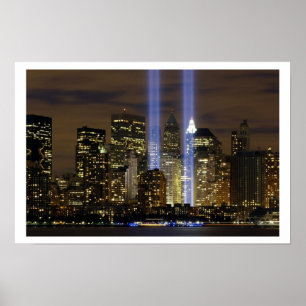 Póster Memorial 9-11 "Tribute na Luz"