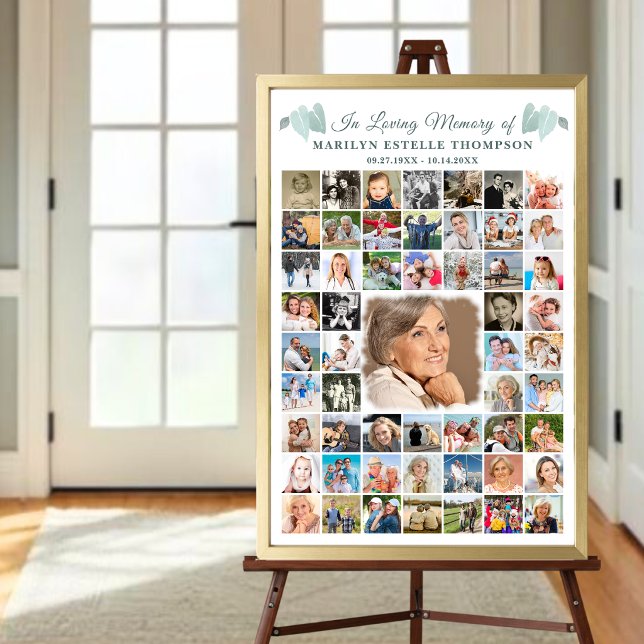 Poster Memorial Botânico Folhas do Coração Colagem de 55  (Criador carregado)