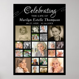 Poster Memorial CELEBRANDO A VIDA DE 21 Foto Preto