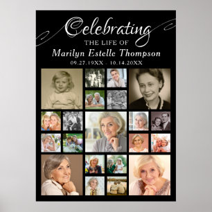 Poster Memorial CELEBRANDO A VIDA DE 21 Foto Preto