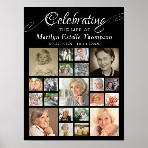 Poster Memorial CELEBRANDO A VIDA DE 21 Foto Preto