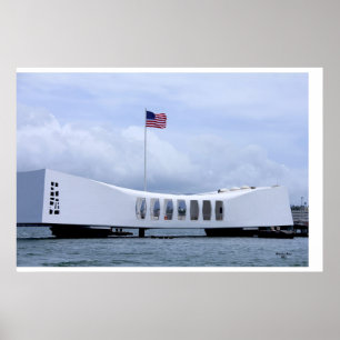 Póster Memorial da arizona de USS