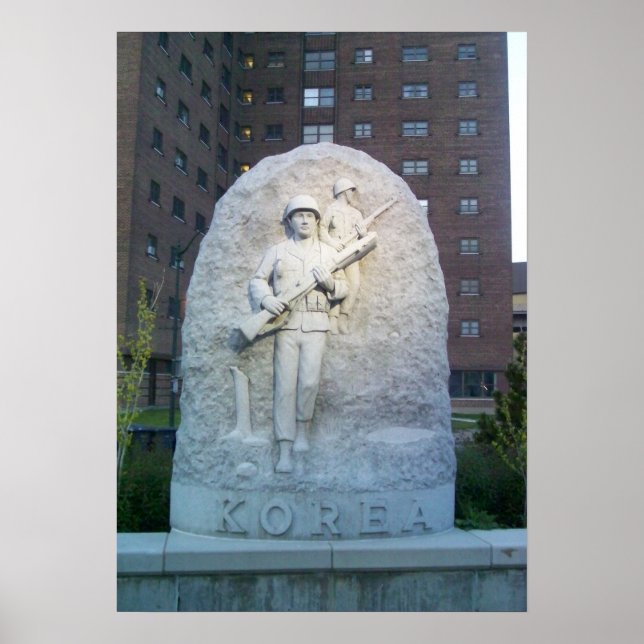 Poster Memorial da Coreia no Buffalo Naval Park (Frente)