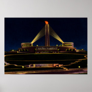 Póster Memorial da liberdade de Kansas City Missouri em a
