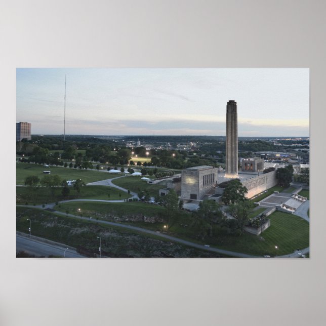 Póster Memorial da Liberdade e Edifício BMA, Kansas City, (Frente)