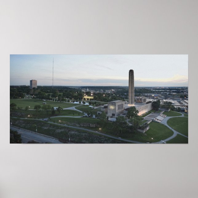 Póster Memorial da Liberdade e Edifício BMA, Kansas City, (Frente)
