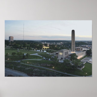 Poster Memorial da Liberdade e Edifício BMA, Kansas City,