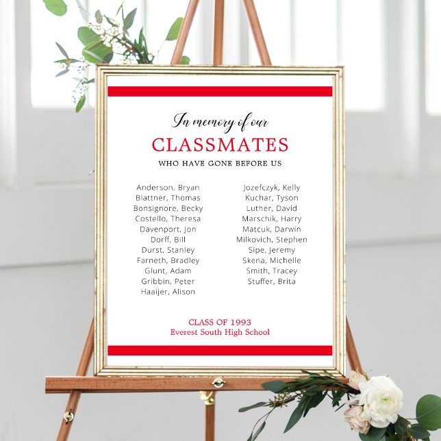 Poster Memorial Da Reunião Dos Nossos Colegas De Classe (Criador carregado)