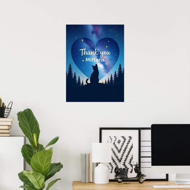 Poster Memorial de Animal de Estimação (Escritório em casa)