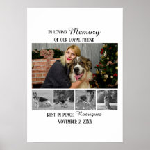 Memorial de Cachorro 5 Colagem de Fotos Tributo ao