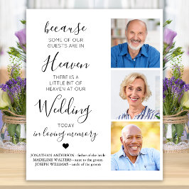 Poster Memorial de Casamento Personalizado 3 Foto Poema d