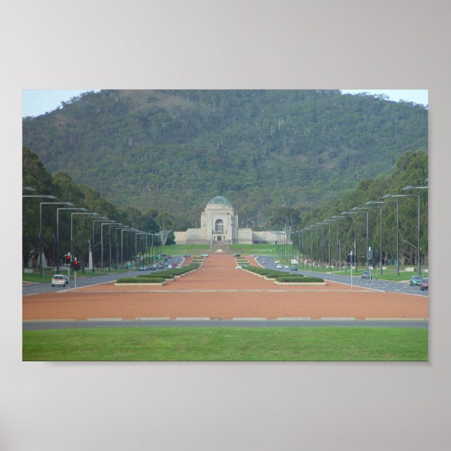 Póster Memorial De Guerra Em Canberra, Capital Australian (Frente)