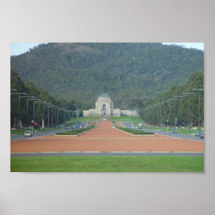 Póster Memorial de guerra em Canberra em Ter capital