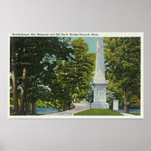 Póster Memorial de guerra revolucionário, ponte norte