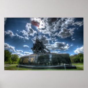 Póster Memorial de Iwo Jima
