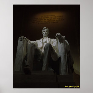 Poster Memorial de Lincoln na noite
