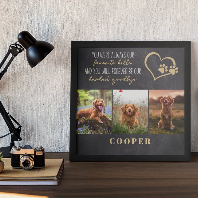 Poster Memorial de Tchau Pet Favorito (Criador carregado)