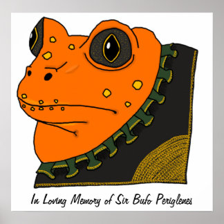 Poster Memorial de Toad ouro
