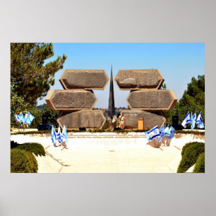 Póster Memorial de Yad Vashem aos soldados & aos