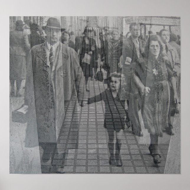 Póster Memorial do Holocausto Judaico (Denkmal), Berlim ( (Frente)