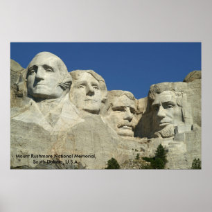 Póster Memorial do nacional do Monte Rushmore