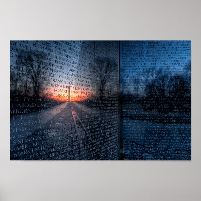 Poster Memorial do Vietnã (Frente)