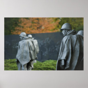 Póster Memorial dos Veteranos de Guerra Coreanos
