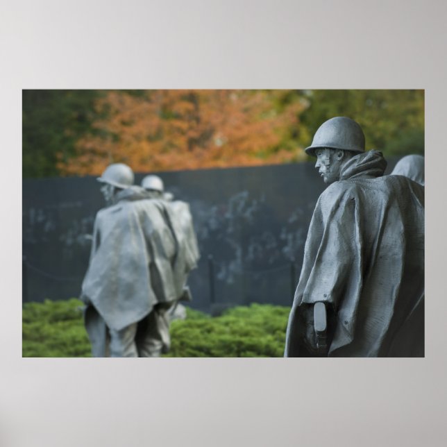 Póster Memorial dos Veteranos de Guerra Coreanos (Frente)