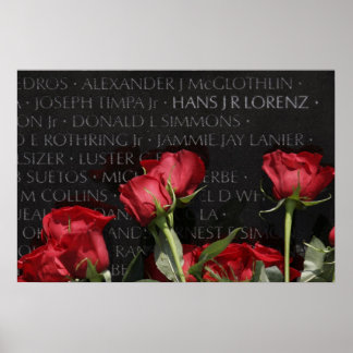 Póster Memorial dos Veteranos do Vietnã