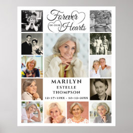 Poster Memorial Forever em nosso Coração 13 Foto Colagem