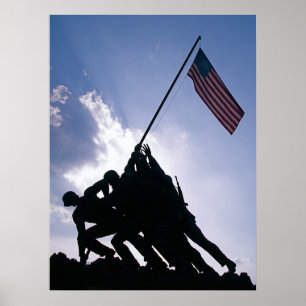 Póster Memorial Iwo Jima