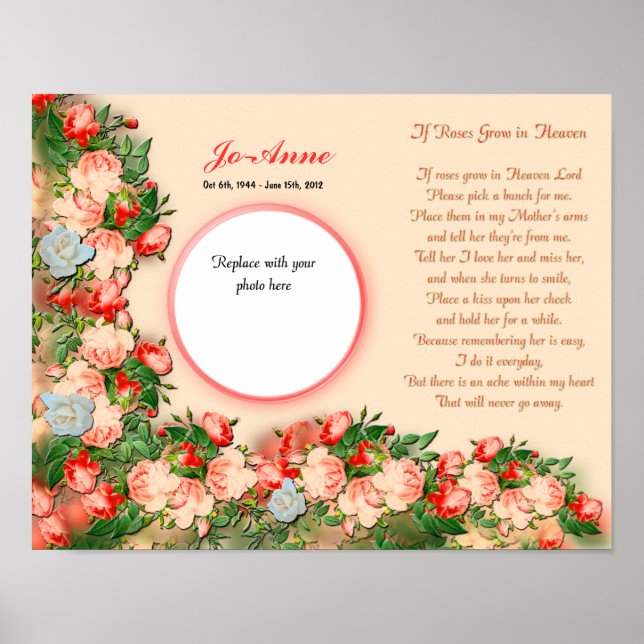 Póster Memorial - Mãe - Rosas IF cresceram no Poema do Cé (Frente)