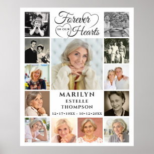 Poster Memorial Para Sempre em nossos Corações 13 Colagem