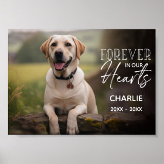 Poster Memorial Personalizado de Foto de Pet