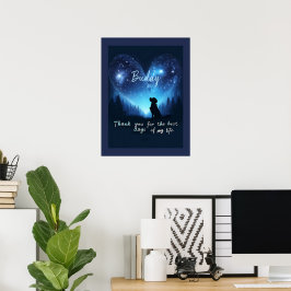Poster Memorial Personalizado para Cão 