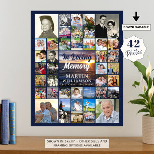 Poster Memorial Pôr-do-Sol no Oceano 42 Fotos Em Memória 