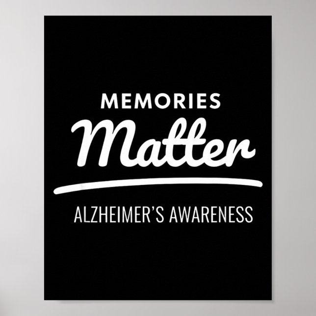 Poster Memórias consciência alzheimer (Frente)