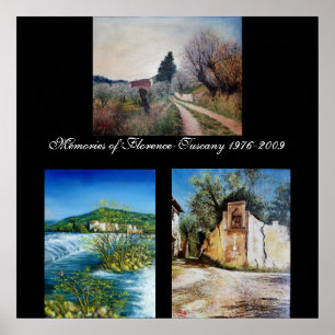 Poster Memórias de Florença-Toscana