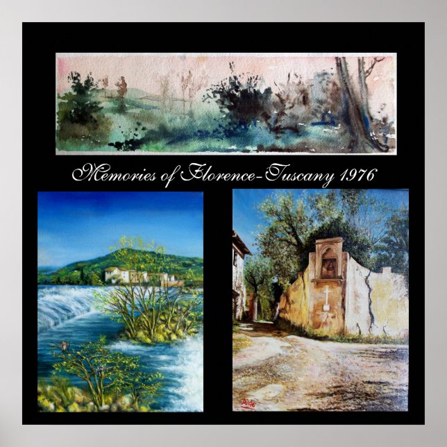 Póster Memórias de Florença-Toscana 1976 (Frente)