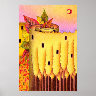 Poster Memórias de outono e melodias douradas.