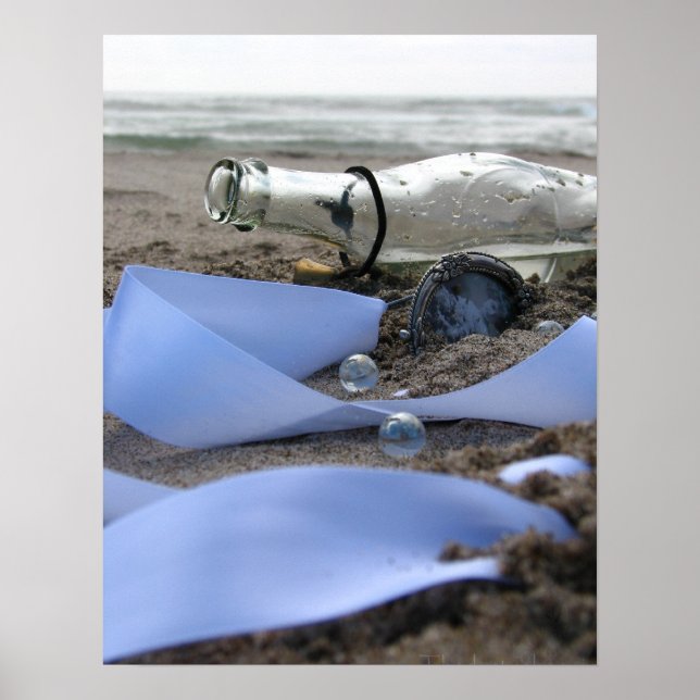 Poster Memórias em uma garrafa (Frente)